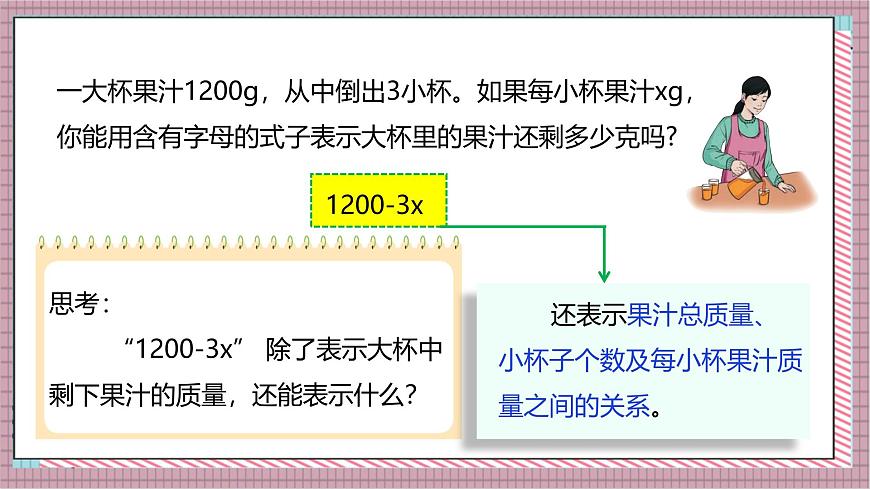 人教版数学五上5.3《用字母表示数（三）》课件第8页