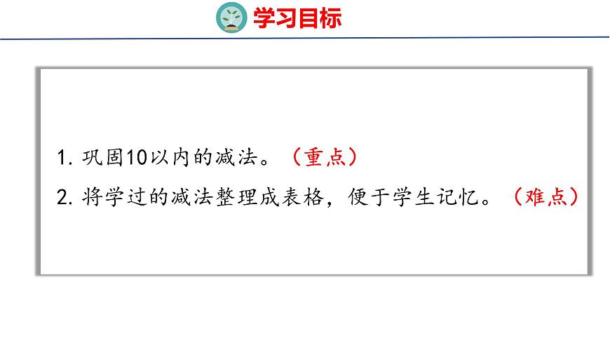 2025年北师大一年级数学上册 9 做个减法表(课件)第2页