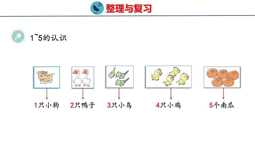 2025年人教版一年级数学上册 第一单元 整理与复习(课件)第3页