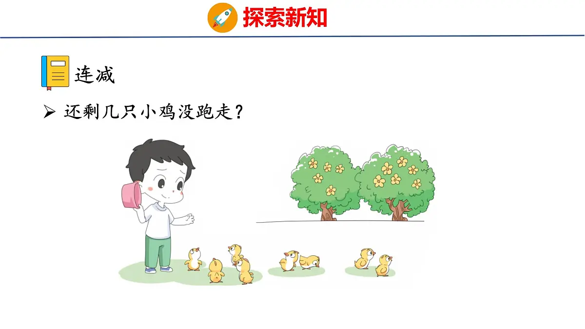 2025年人教版一年级数学上册 2.3.3 连加 连减(课件)第6页
