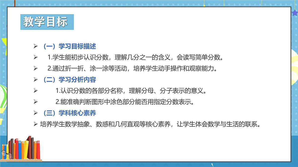 西师版三年级上册数学第五单元（分数的初步认识）2《初步认识分数-把一个正方形平均分成4份》课件第2页