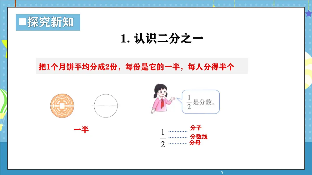 西师版三年级上册数学第五单元（分数的初步认识）2《初步认识分数-把一个正方形平均分成4份》课件第7页