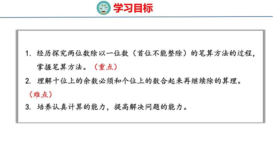 苏教版数学三年级上册6.2 两位数除以一位数课件第2页