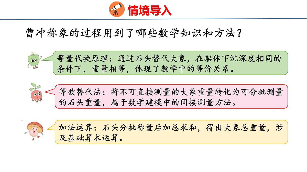 综合实践  曹冲称象的故事（课件）-2025-2026学年三年级上册数学苏教版（2024）第5页