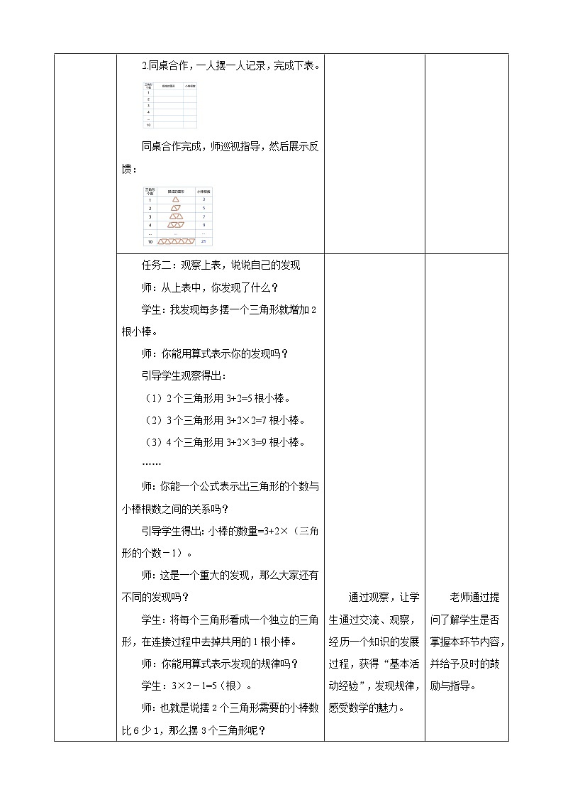 【任务型备课】北师大版五年级上册-数学好玩2.图形中的规律（教案）第3页