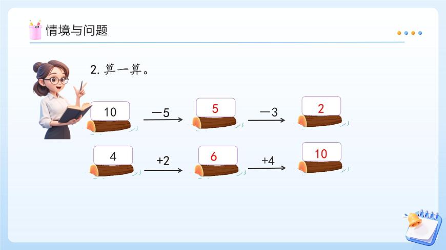 【任务型备课】苏教版数学一年级上册-4.3 用加减法解决问题（教学课件）第5页