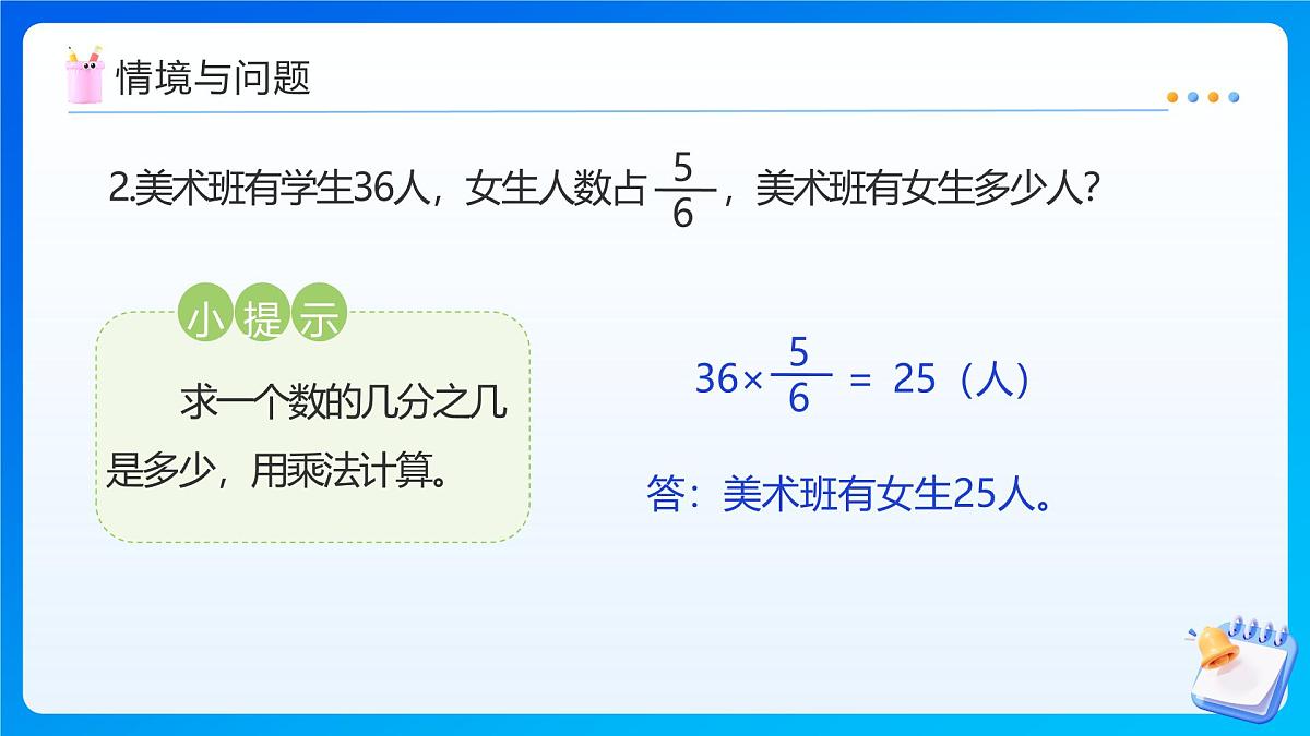 【任务型备课】苏教版六年级上册-5.2 稍复杂的分数乘法实际问题(1)（课件）第5页