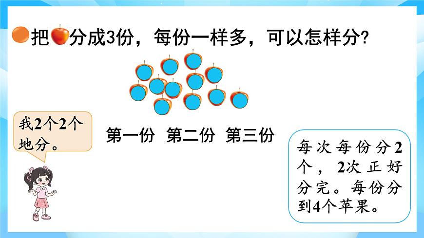 【核心素养】2025秋新北师大版小学数学二年级上册 第五单元 《5.2分水果》课件第4页