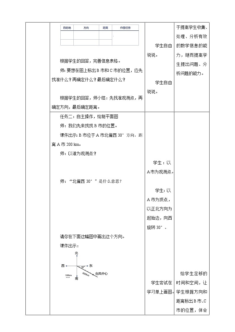 【任务型备课】人教版六年级上册-2.2 在平面图上标出物体位置（教案）第3页