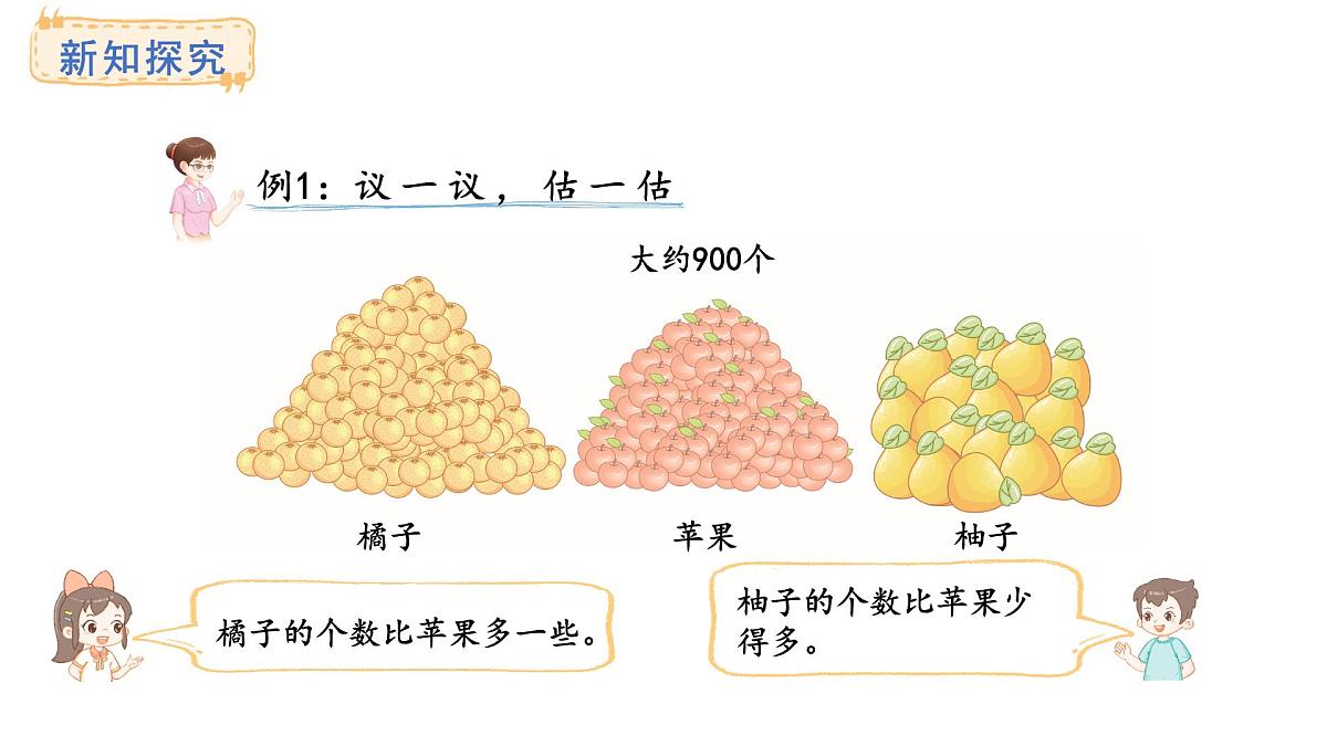 西师大版数学二年级上册4.6 较大数的估计 （课件）第3页