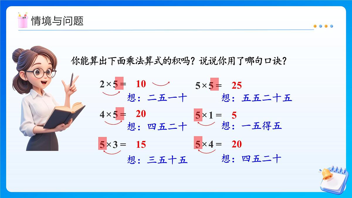 【任务型备课】人教版二年级上册-2.2.2 2、3、4的乘法口诀（课件）第5页