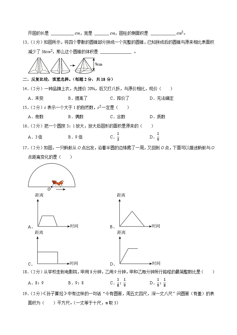 2025年湖南省株洲市茶陵县小升初数学试卷第2页