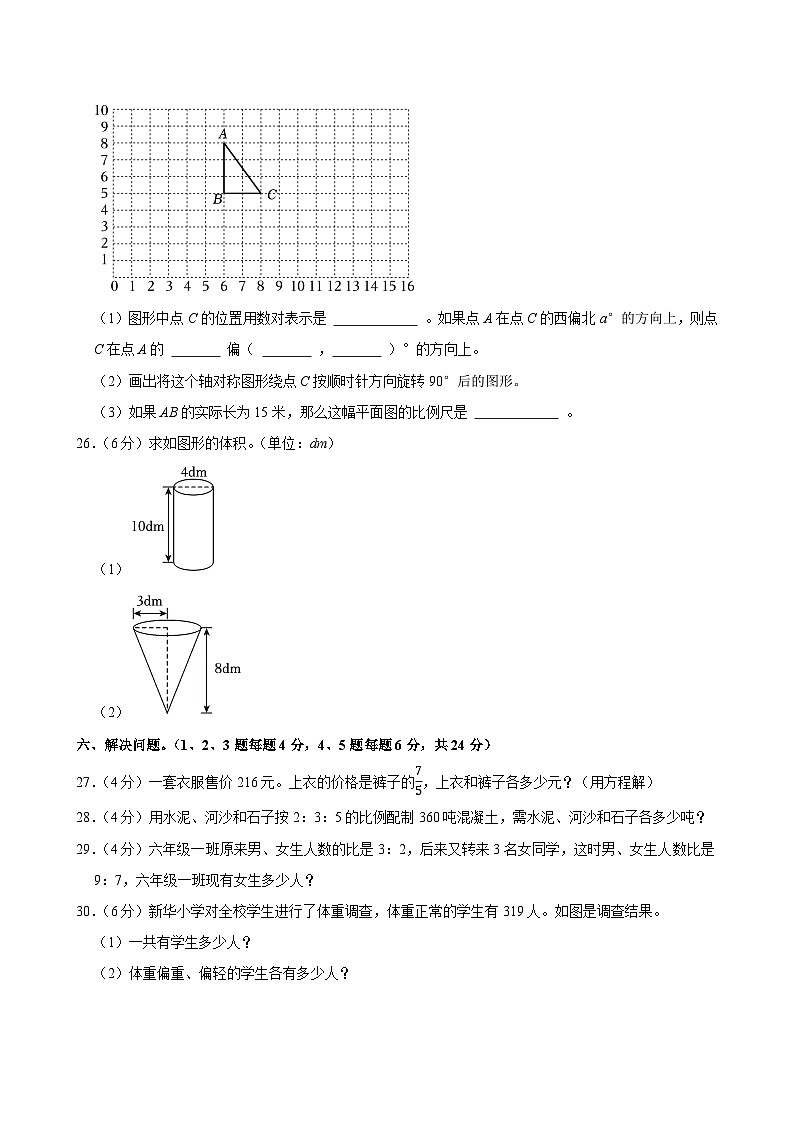 2025年陕西省宝鸡市扶风县小升初数学试卷第3页