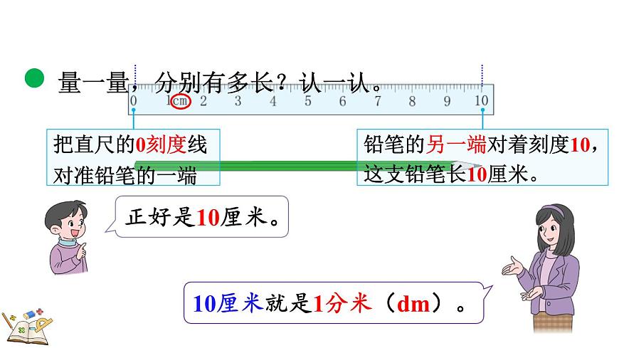 北师大版数学三年级上册2.1 铅笔有多长（1）(课件)第4页