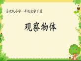 7.1 觀察物體（課件）-2024-2025學(xué)年蘇教版數(shù)學(xué)一年級(jí)下冊(cè)