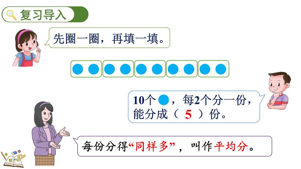 2.2.2 认识除法(课件)2025-2026学年冀教版二年级数学上册第2页