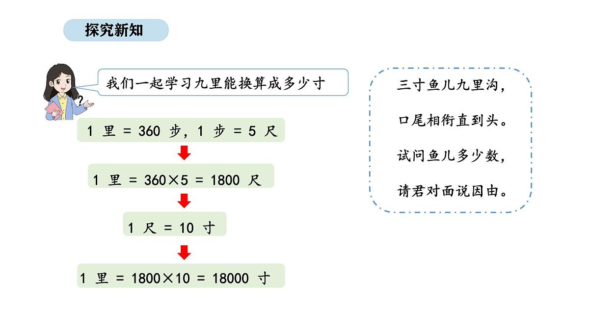 北京版数学三年级上册9.2  排鱼求数（课件）第8页