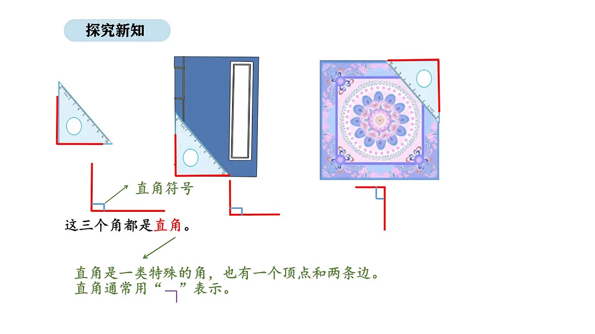北京版数学三年级上册7.2 认识直角、锐角和钝角（课件）第7页
