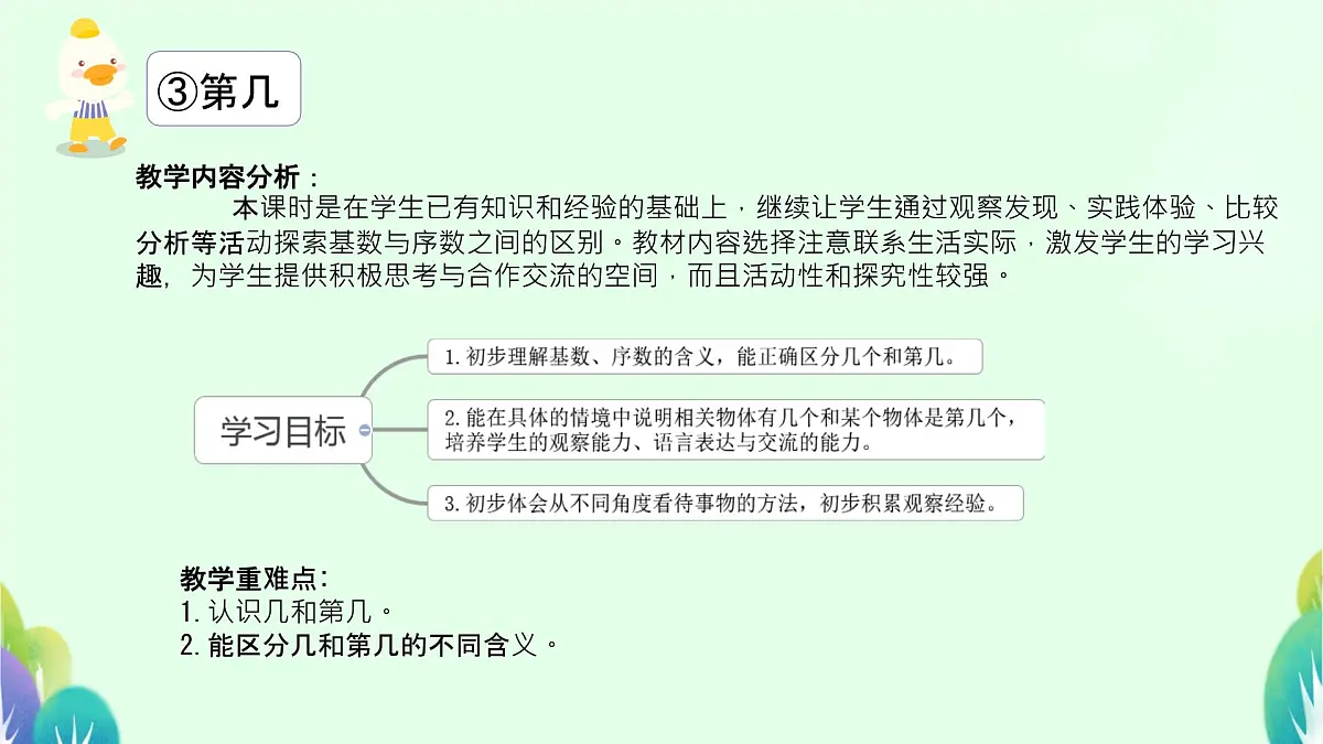 人教版（2024） 一年级上册（2024） 一 5以内数的认识和加、减法 1. 1~5的认识第几 课件第2页