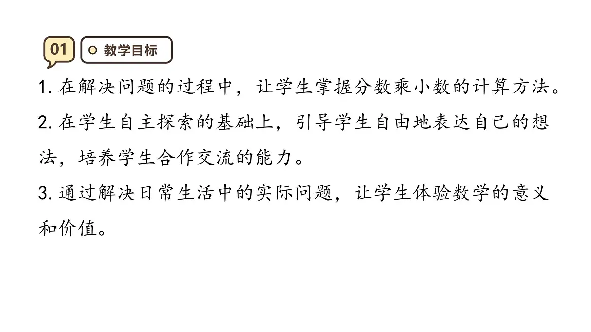 1.5 分数乘小数 课件 人教版 六年级上册数学第3页
