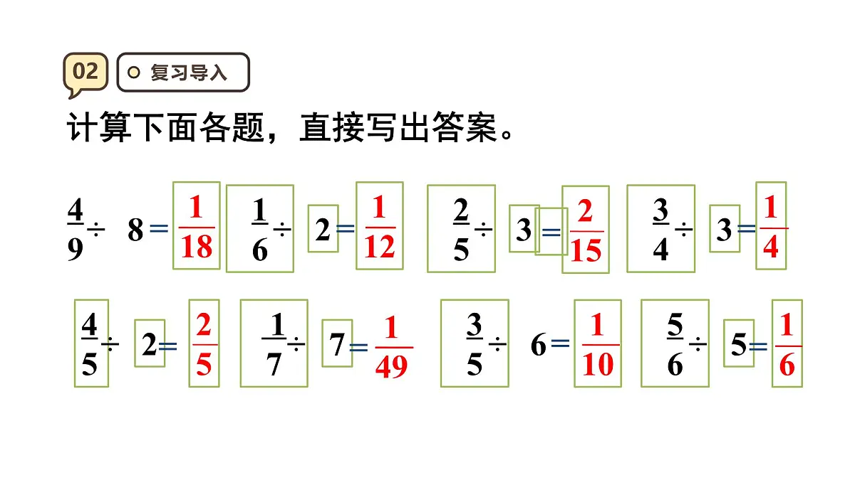 3.3 一个数除以分数 课件人教版 六年级上册数学第4页