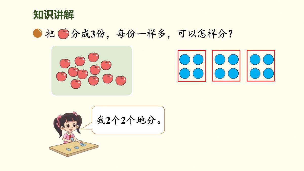 5.2  分水果 课件 北师大版数学二年级上册第5页