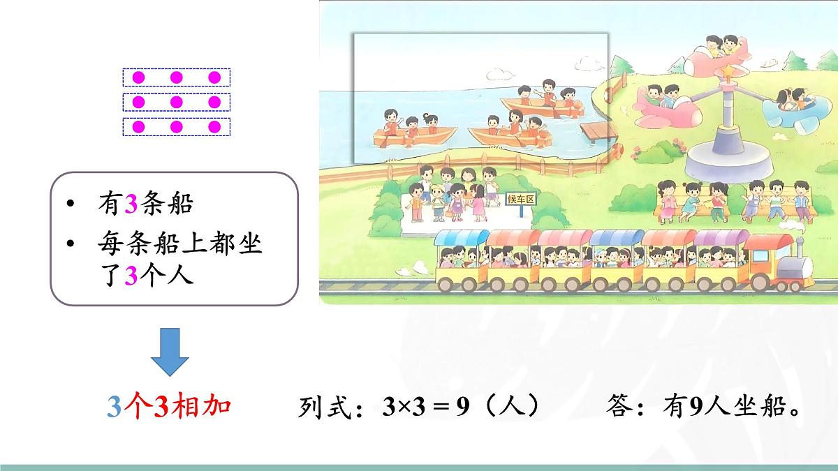 3.2 儿童乐园 课件北师大版数学二年级上册第7页