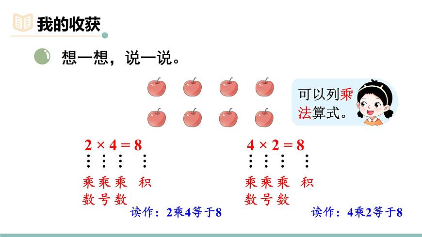 三 数一数与乘法 整理与复习  课件北师大版数学二年级上册第3页