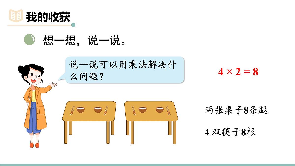 三 数一数与乘法 整理与复习 课件北师大版数学二年级上册第5页