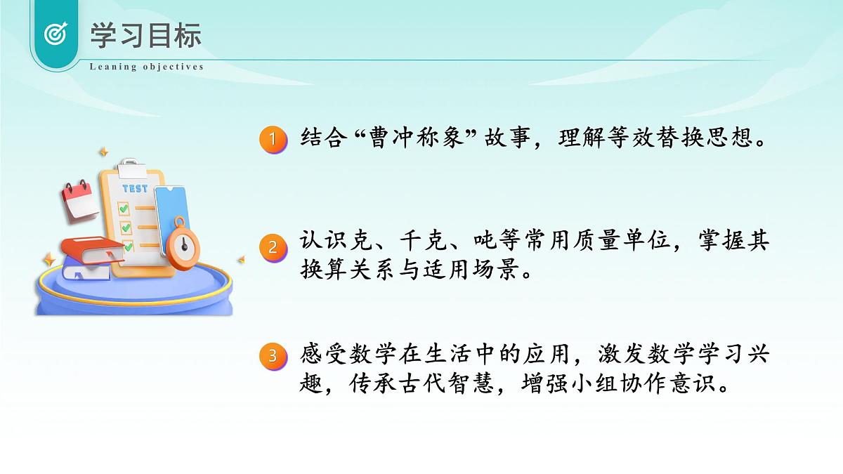 苏教版数学三年级上册 数学活动二  曹冲称象的故事（一） 教学课件第2页