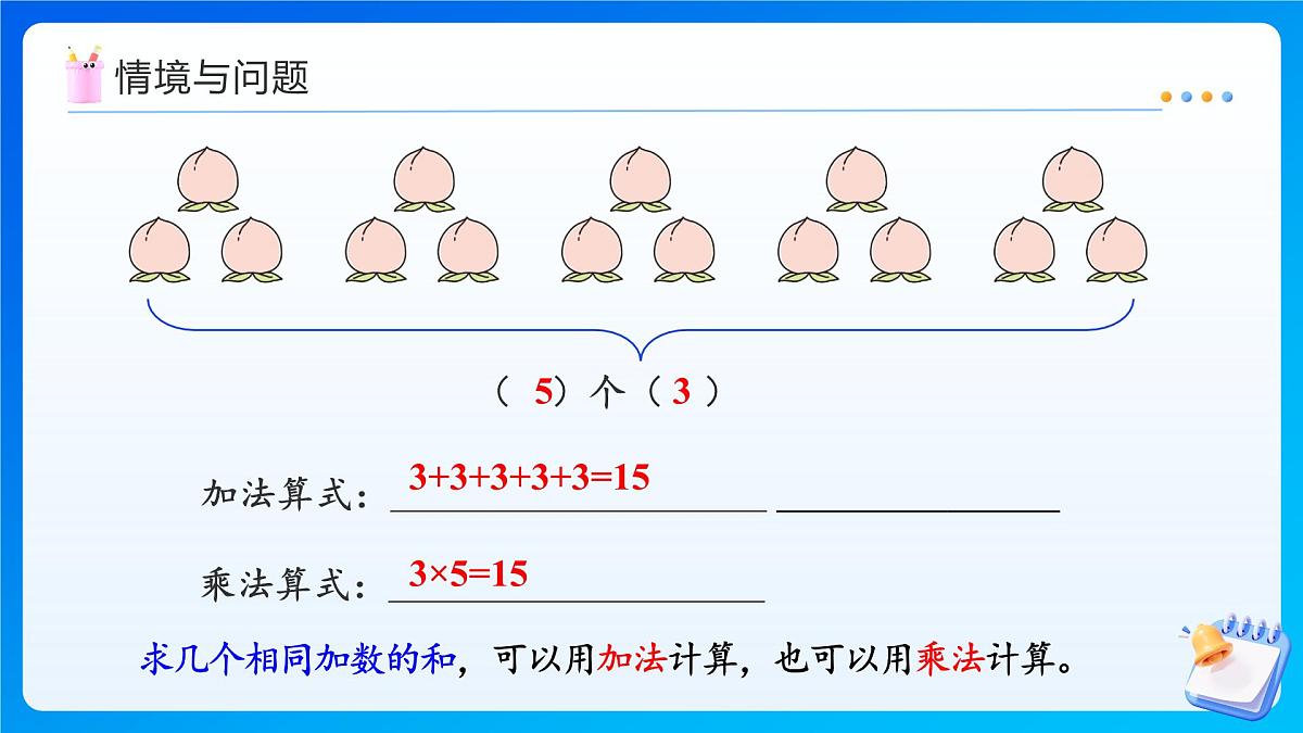 【任务型备课】冀教版二年级上册-2.2 乘法算式各部分的名称（课件）第5页