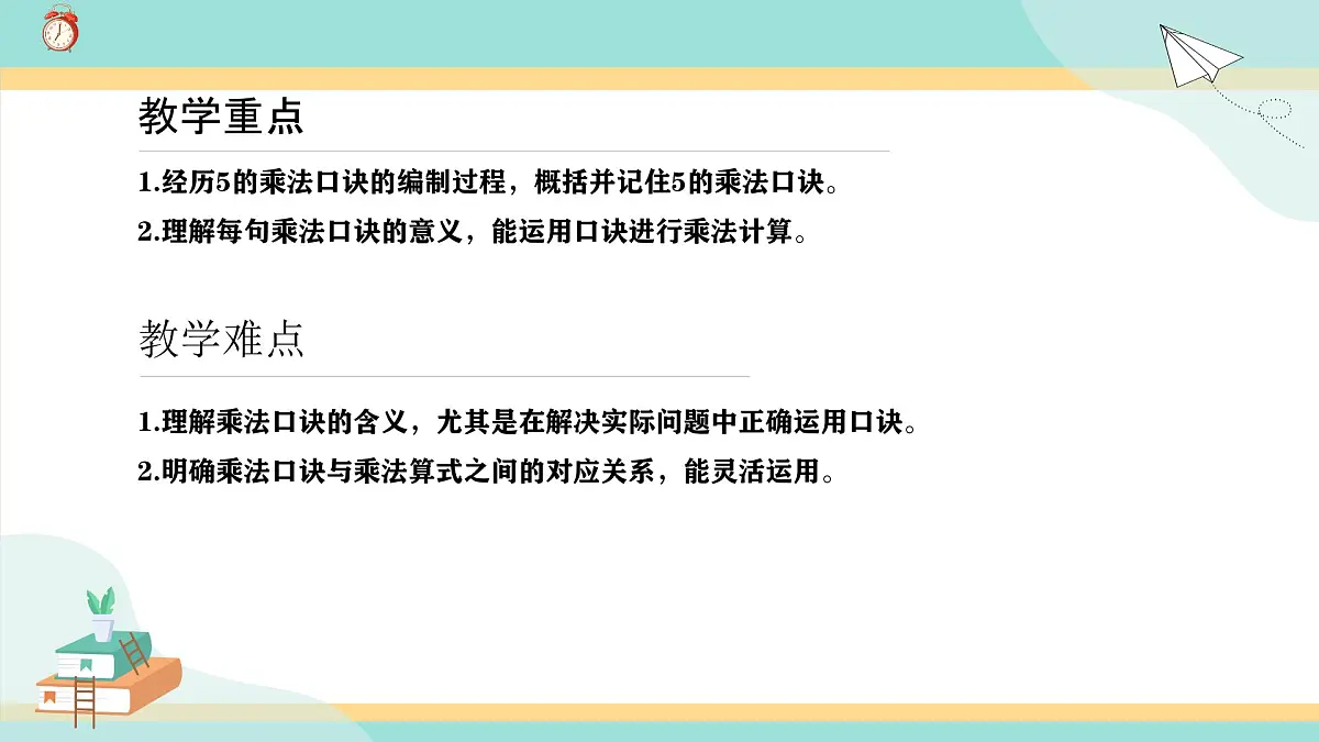 冀教版小学二年级数学第三单元（乘法口诀）1《2-5的乘法口诀-编出5的乘法口诀》第3页