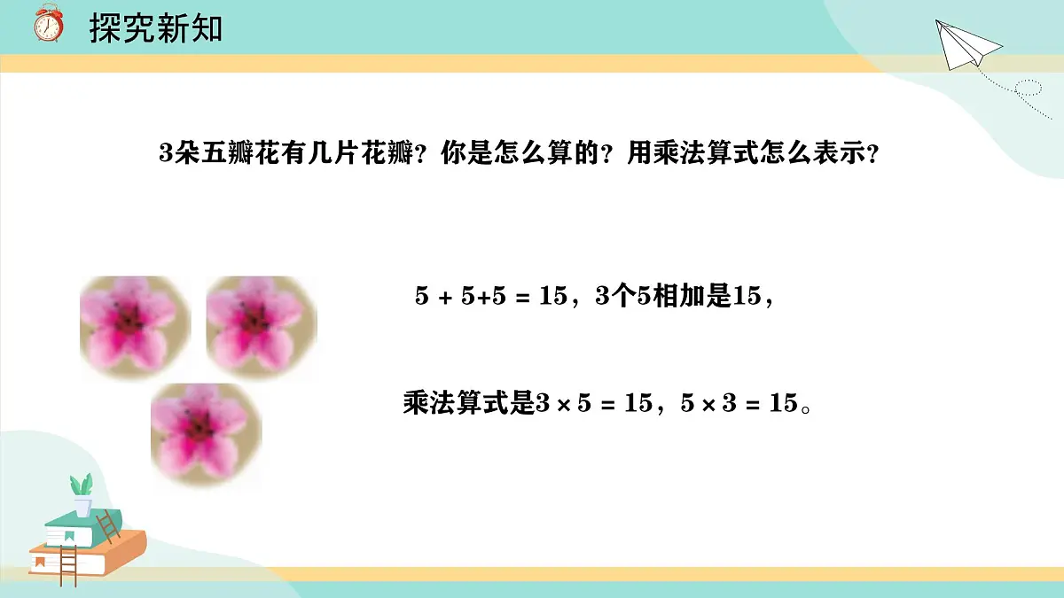 冀教版小学二年级数学第三单元（乘法口诀）1《2-5的乘法口诀-编出5的乘法口诀》第7页