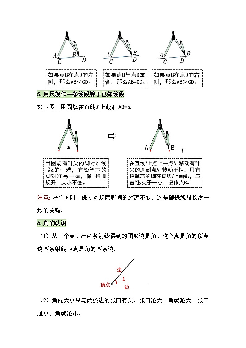 （2025新教材）人教版小学数学三年级上册第五单元《线和角》单元复习讲义（原卷版）第3页