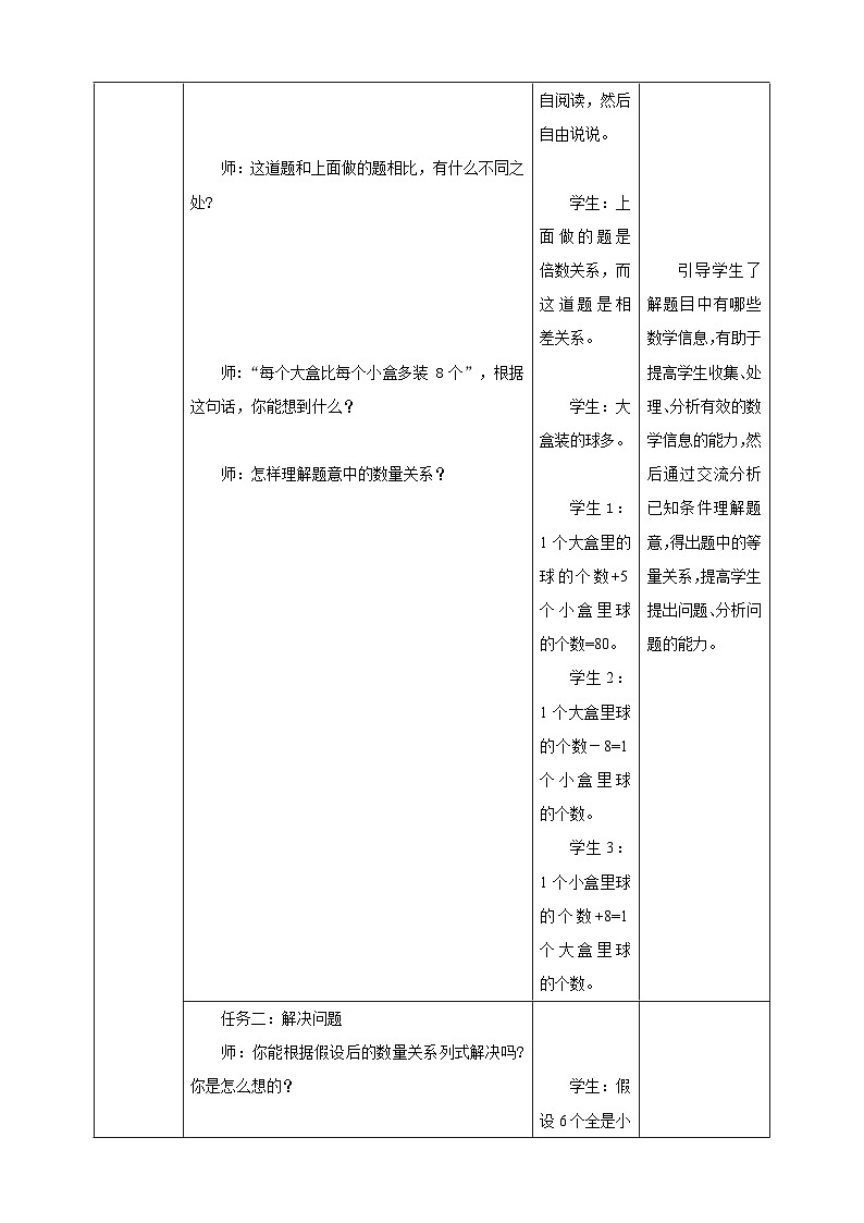 《4.2 用假设的策略解决问题》教学设计 表格式 2025-2026学年小学数学六年级上册  苏教版第3页