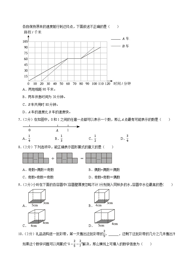 2024-2025学年广西南宁市横州市五年级（下）期末数学试卷第2页