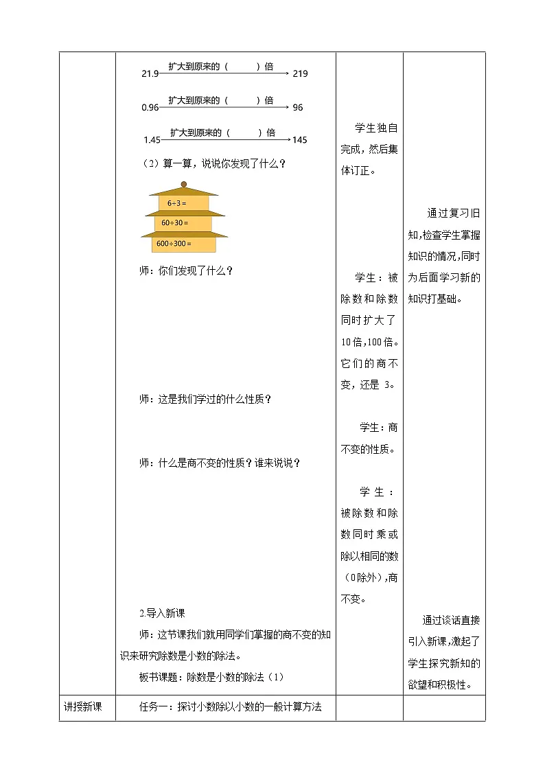 《3.4 除数是小数的除法（1）》教学设计 -2025-2026学年五年级数学上册 西师大版第2页