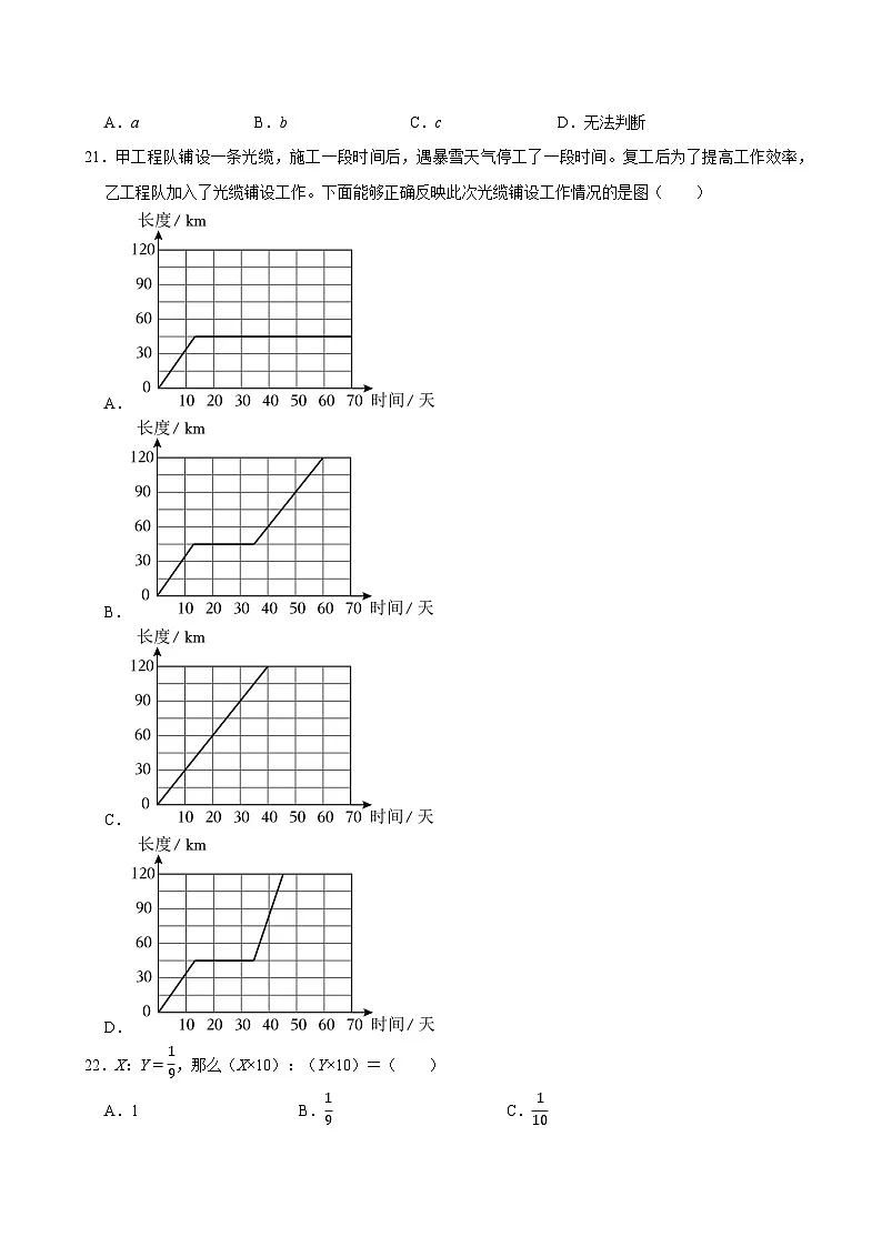 2024-2025学年山东省菏泽市鄄城县六年级（上）期中模拟数学试卷第3页