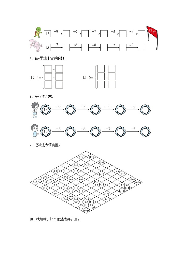 2025-2026年人教版数学一年级上册整理和复习+同步练习第2页