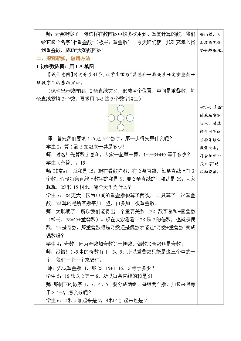 西师大版（2024）数学三年级上册 数学游戏  大破数阵图（表格式教案）第2页