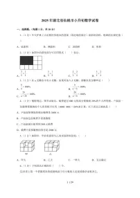 【小升初】2025年湖北省仙桃市六年级下册期末数学试题【附答案】