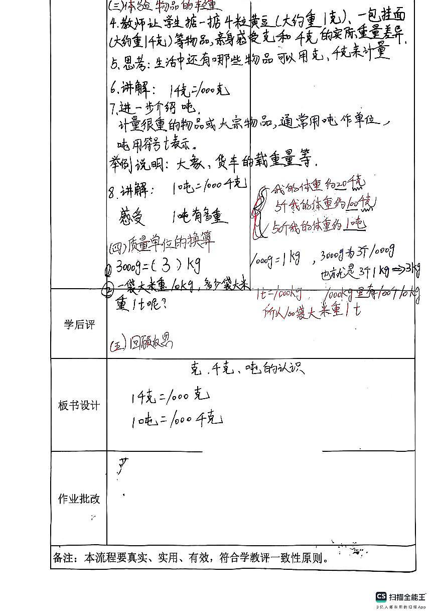 青岛版三年级上册数学曹冲称象的奥秘克千克吨学案第2页