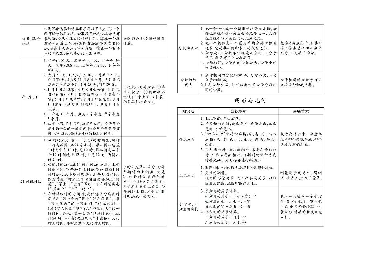 聚优《期末冲刺100分》三年级上册数学（西师大版）练习卷含答案第3页