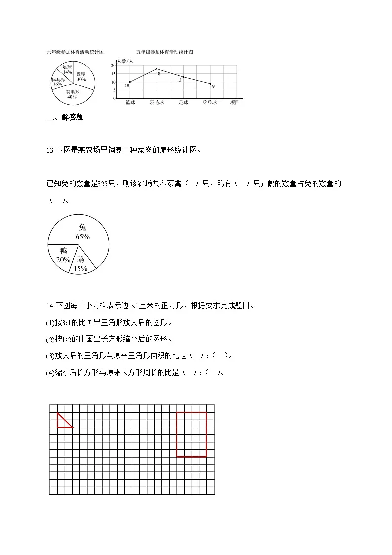 【小升初】2025-2026学年江苏省宿迁市宿城区苏教版六年级下册期中测试数学试题（含答案）第3页