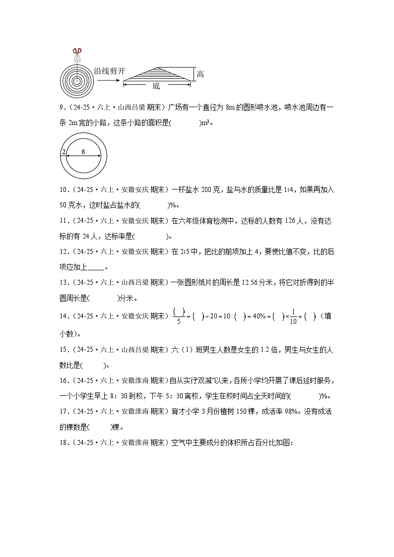 【期末真题培优】专项02 填空题-2025-2026学年六年级数学上册期末真题培优精练北师大版（含答案解析）第2页