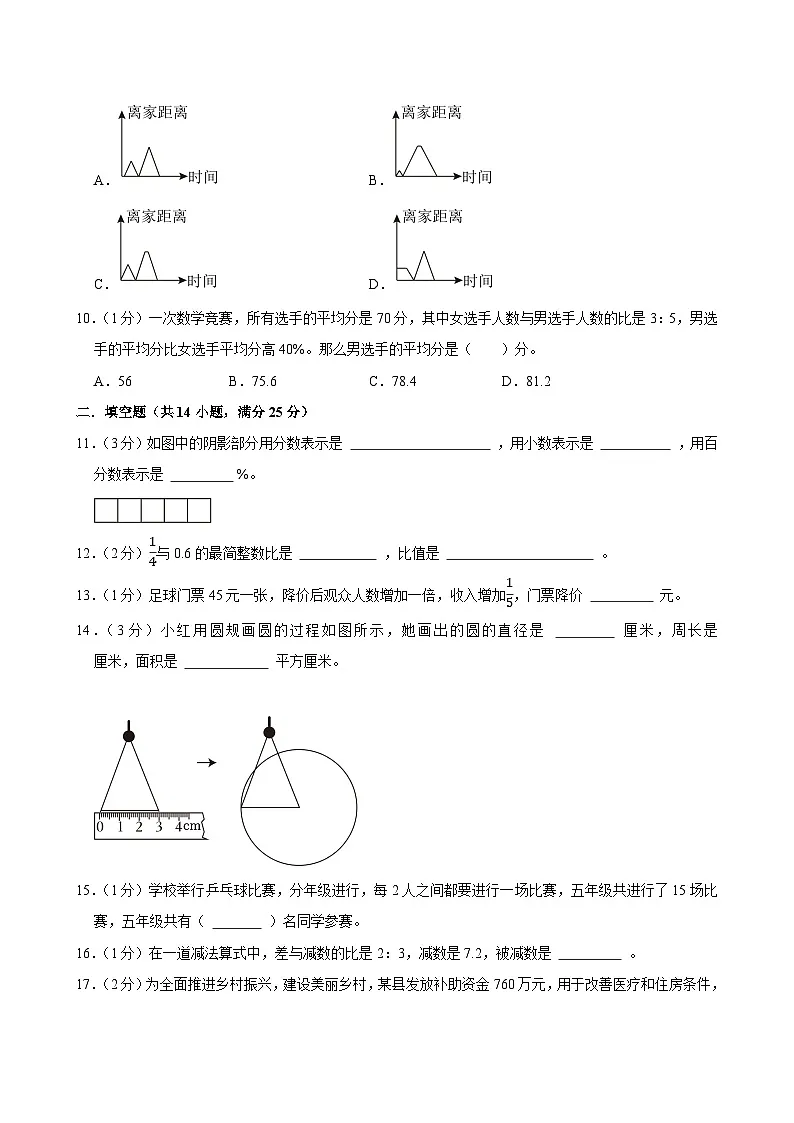 2025-2026学年上学期成都小学数学六年级期末典型卷1第3页