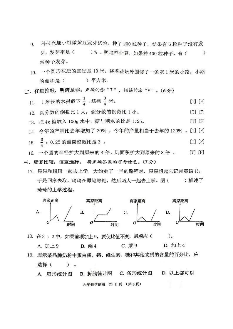 辽宁省盘锦市兴隆台区2024-2025学年六年级上学期1月期末数学试题第2页