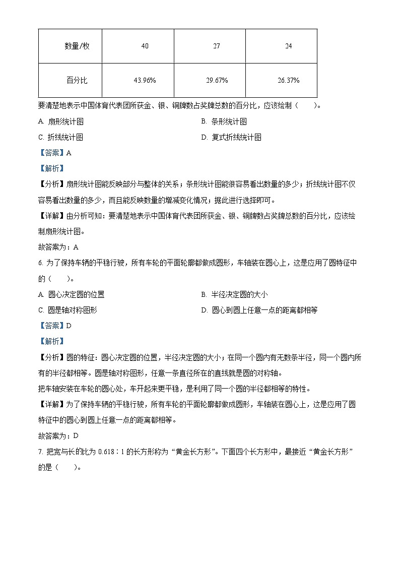 北京市房山区人教版六年级上册期末测试数学试卷（解析版）(1)-A4第3页