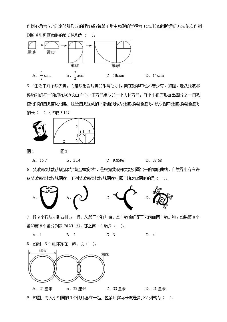 （单元培优卷）第7单元 数学百花园 期末复习高频易错培优卷-2025-2026学年六年级上册数学（北京版）（含答案解析）第2页