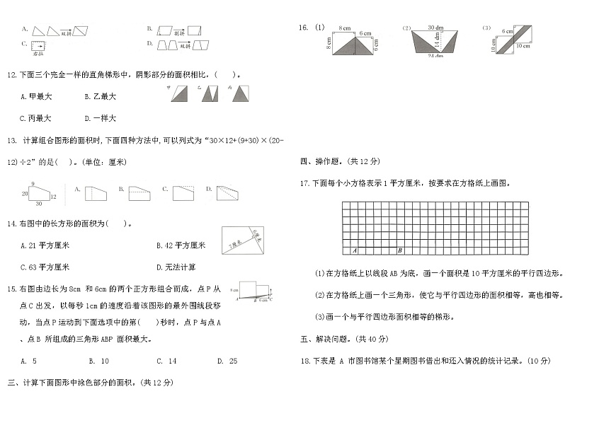 2025-2026年苏教版五年级数学上册第一、二单元核心素养评价卷（含答案）第2页
